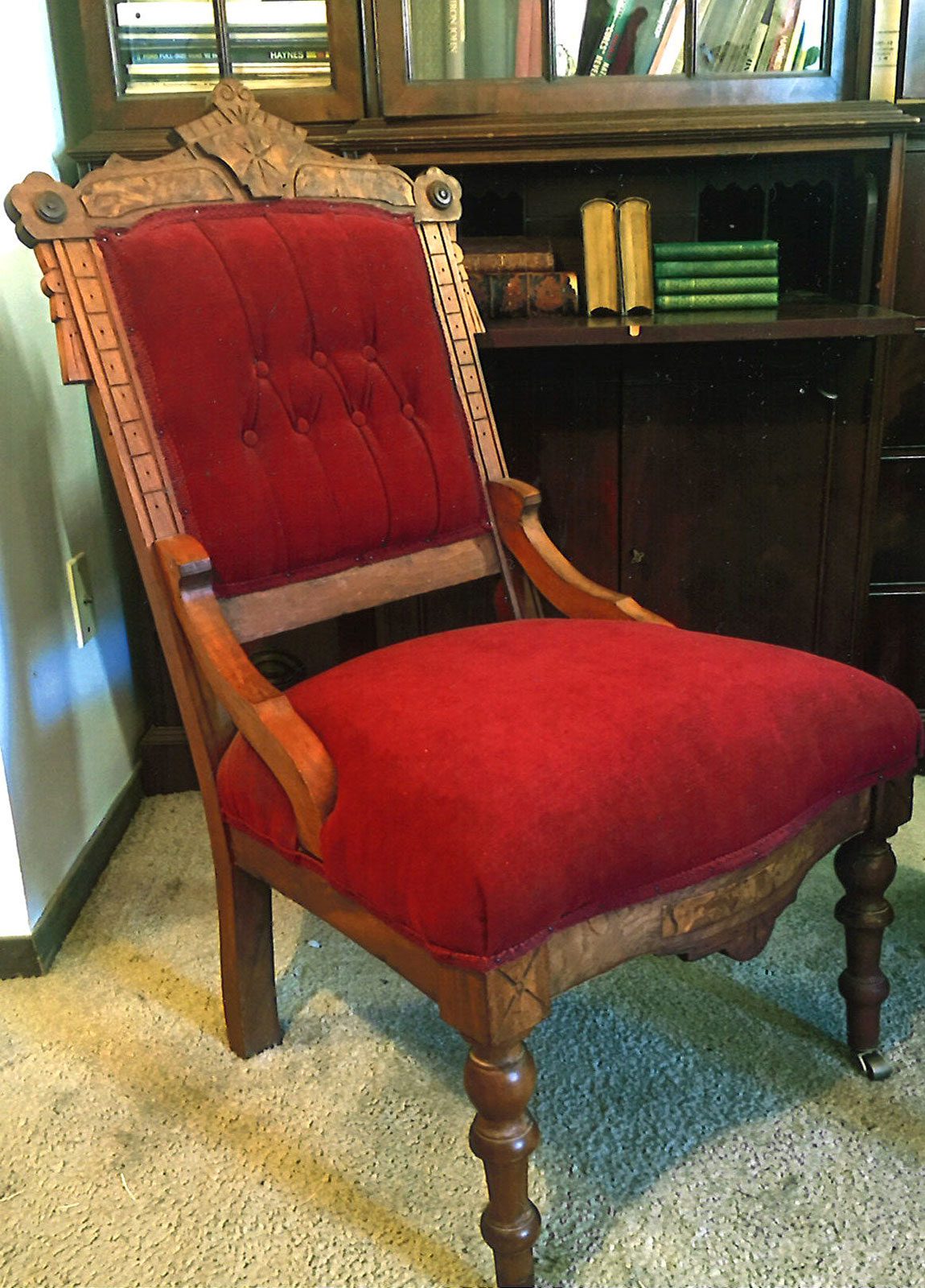Fully restored red chair